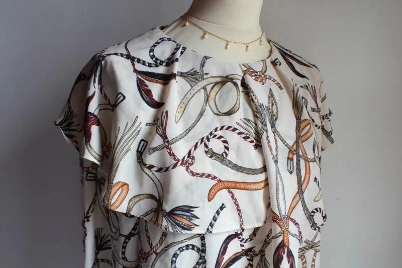 Blusa com estampa de cordão Zara – photo 2